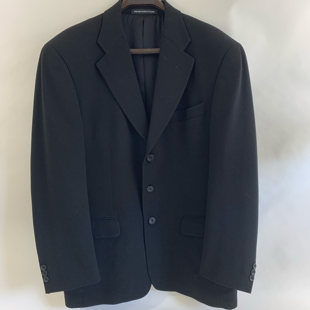 Jack Fraser Black Men’s Coat Shoulder Pads